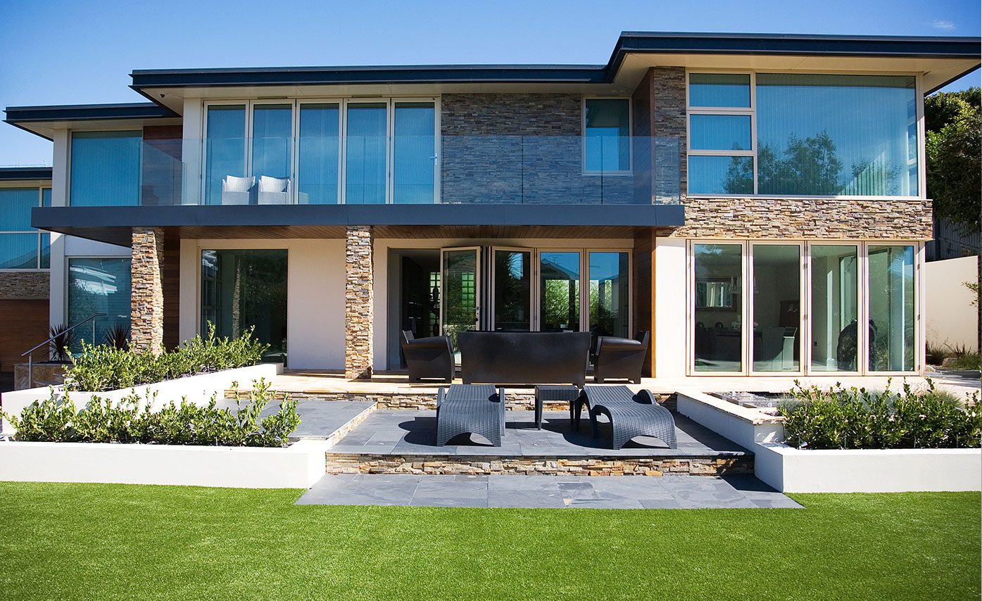 Stacked Stone Facade